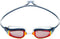 Aquasphere Fastlane - Zwembril - Volwassenen - Red Titanium Mirrored Lens - Blauw/Rood