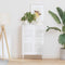 vidaXL - Kastdeuren - louvredesign - 4 - st - 39,5x29,5 - cm - wit