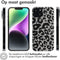 iMoshion Hoesje Geschikt voor iPhone 14 Hoesje Siliconen - iMoshion Design hoesje - Meerkleurig / Leopard Transparent