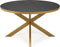 Stalux Ronde Eettafel - Tafel Daan - Tafel Daan - Duurzaam Design - Hoogwaardige Materialen - Stijlvol - Goud/Zwart Eiken - 120cm