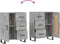vidaXL - Dressoir - 69,5x34x90 - cm - bewerkt - hout - betongrijs