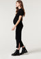 Supermom Rok Rib - Kokerrok - Stretchy met elastische plooitjes - M (40)