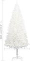 vidaXL - Kunstkerstboom - met - verlichting - en - kerstballen - 180 - cm - wit