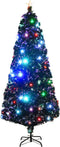 vidaXL - Kerstboom - met - LED - en - standaard - 210 - cm - glasvezel