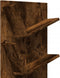 vidaXL - Wandschap - 4-laags - 33x16x90 - cm - gerookt - eikenkleurig