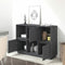 vidaXL - Dressoir - 110,5x35x80 - cm - massief - grenenhout - grijs