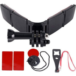 Garpex® Universele Helmet Mount - Helmhouder voor Action Camera - Stevige bevestiging - Zwart