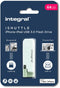 Integral ISHUTTLE - USB3.0 Flash Drive 64GB - Wit