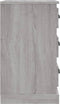 vidaXL - Nachtkastje - 39x39x67 - cm - bewerkt - hout - grijs - sonoma - eikenkleurig