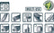 Pica 4020 Dry - Navulling - 8 vullingen - 2x geel 2x rood 4x grafiet