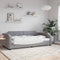 vidaXL - Slaapbank - 80x200 - cm - stof - lichtgrijs