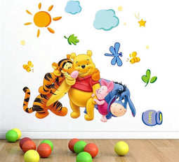 Rostem Winnie de Poeh - Muursticker - Kinderkamer en Babykamer - Multi