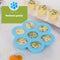 HI NATURE™ Babyvoeding bewaarbakjes - 100% BPA-vrij siliconen - Inclusief 4 babylepels (2 stuks)