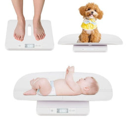 Coast Digitale Babyweegschaal - Kinderweegschaal met Afneembare Meetbak en LED Display - 61 x 33 cm - Wit