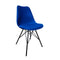 Kick kuipstoel Metal Luuk - Eetkamerstoel - Comfortabele zitting - Donkerblauw