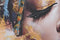 Home ESPRIT - Schilderij Koloniaal Afrikaanse - Handgeverfd Turkoois Gouden - 90 x 3 x 120 cm (2 stuks)