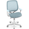 Costway Ergonomische Kinderstoel - Hoogte verstelbaar - Gebogen rugleuning - Wit/blauw