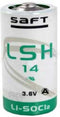 SAFT LSH 14 lithiumbatterij 3.6V Primaire LSH14