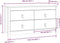 vidaXL - Dressoir - 100x40x54 - cm - massief - grenenhout - grijs