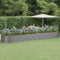 vidaXL - Plantenbak - 584x140x68 - cm - gepoedercoat - staal - grijs