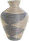 Vaas DKD Home Decor 35 x 35 x 50 cm Natuurlijk Blauw Mediterrane