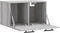 vidaXL - Wandkast - 60x36,5x35 - cm - bewerkt - hout - grijs - sonoma - eikenkleurig