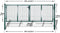 vidaXL - Tuinpoort - modern - hekwerk - 289 - x - 175 - cm - / - 306 - x - 225 - cm - (donkergroen)