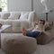 Wigiwama Teddy Ottoman / Poef - Ø65x20cm - Biscuit
