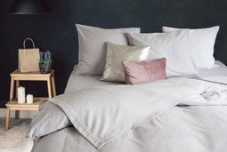 Laken 180gr m2 Hoogwaardig Flanel - licht grijs 200x270cm