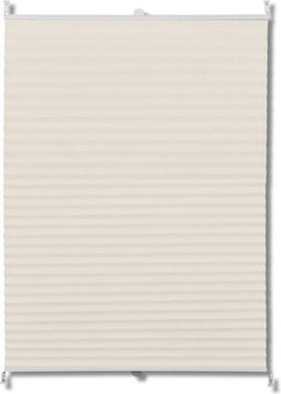 vidaXL - Plissé - rolgordijn - 80x125cm - creme