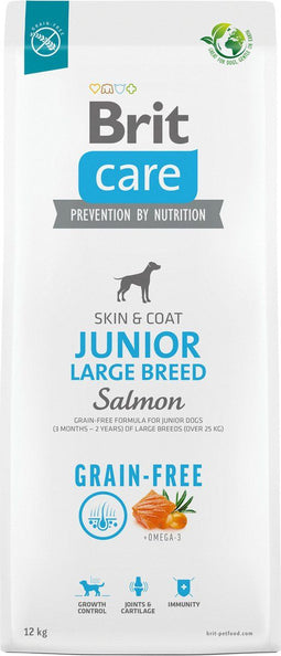 Brit Care Dog Grain-Free Junior Large Breed Zalm - Hondenvoer - 12 kg