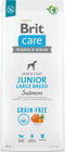 Brit Care Dog Grain-Free Junior Large Breed Zalm - Hondenvoer - 12 kg
