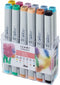 Copic Classic Dual Marker Pastel Kleuren - Stiften Set 12 stuks - Markers Voor Tekenen En Ontwerpen - Professionele Markers - Copic Stiften