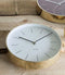 Wandklok Minimal - Wit, shiny Goud behuizing - Ø27,5cm