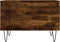 vidaXL - Salontafel - 50x46x35 - cm - bewerkt - hout - gerookt - eikenkleurig