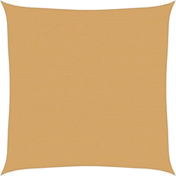 vidaXL - Zonnezeil - 160 - g/m² - vierkant - 7x7 - m - HDPE - zandkleurig