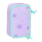 Driedubbele Pennenzak Frozen Spirit Lila 12,5 x 19,5 x 5,5 cm 37 Onderdelen