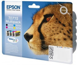 Epson T0715 - Inktcartridge - Origineel - Cyaan Geel Magenta Zwart (5,5ml)