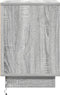 vidaXL - Nachtkastje - met - LED-verlichting - - - Grijs - Sonoma - - - 39x34,5x50 - cm