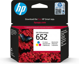 HP 652 - Inktcartridge - 200 pagina's - Kleur (F6V24AE)