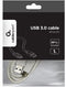 Gembird CCP-USB3-AMCM-1M-W - USB-C naar USB-A kabel - USB3.0 tot 5 Gbit/s - Wit
