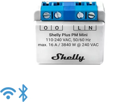 Shelly Plus PM Mini - Meetmodule WiFi Bluetooth - Alleen voor stroombewaking