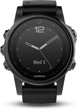 Garmin fenix 5S Sapphire - GPS multisporthorloge - polshartslagmeting - 42 mm - zwart