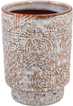 PTMD Rinah Bloempot - 14 x 14 x 19 cm - Keramiek - Creme