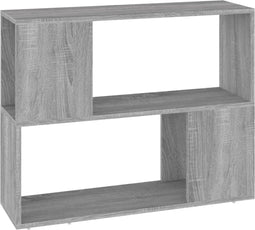 vidaXL - Boekenkast/kamerscherm - 80x24x63 - cm - grijs - sonoma - eikenkleurig