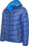 Cappuccino Italia Puffer Jacket - Herenjas met Capuchon - Blauw - Maat S