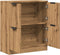 vidaXL - Dressoir - 60x30x70 - cm - bewerkt - hout - artisan - eikenkleurig