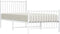 vidaXL - Bedframe - met - hoofd- - en - voeteneinde - metaal - wit - 90x200 - cm