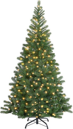 Cas - Kunstkerstboom - 470 takken - 100 LED lampjes - 140 cm