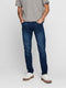 ONLY & SONS ONSLOOM JOG LIFE - Slim Fit 5-Pocket Jeans - Maat 32 X 32 - Donkerblauw